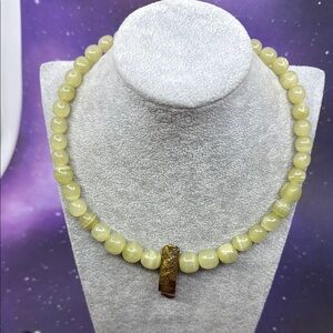 Jade Beaded Coker Necklace